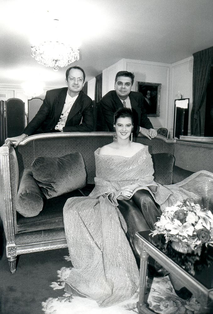 1994 Stephanie de Wengen LE Bal with designers Didier Lecoanet and Hemant Sagar